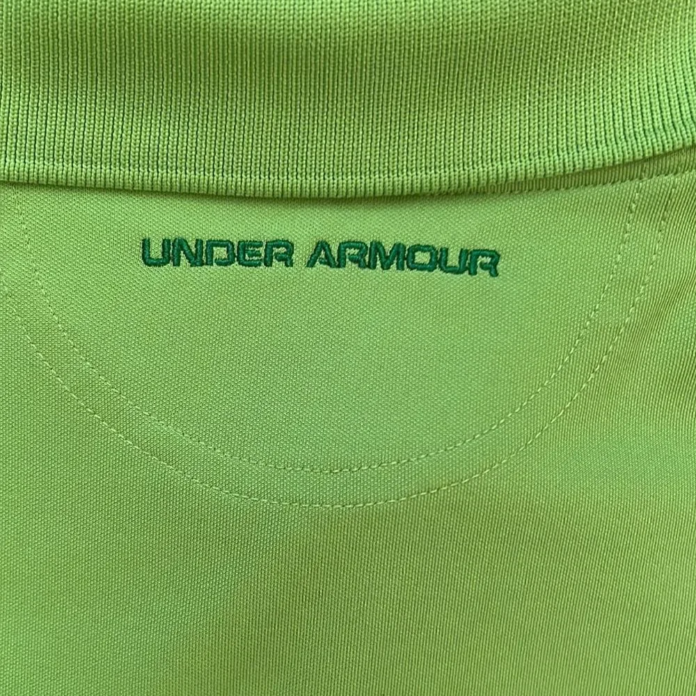 Under Armour Youth Medium Avocado Green Polo Shirt